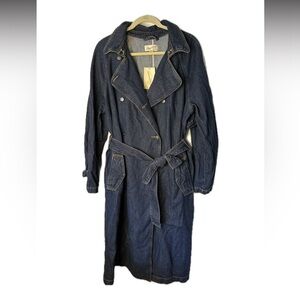 Women's Denim Trench Coat